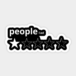 people bad Sticker